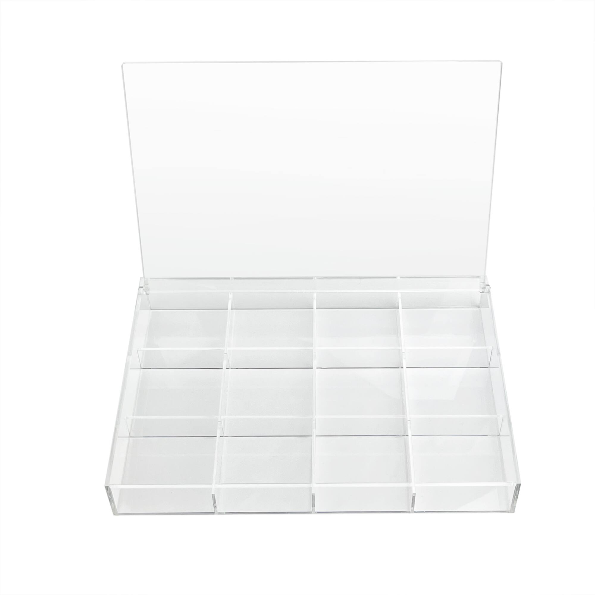 13.6" Clear -Compartment Divided Tray with Lid by Bead Landing